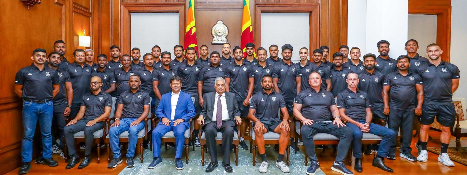 President Meets Victorious National Football Team